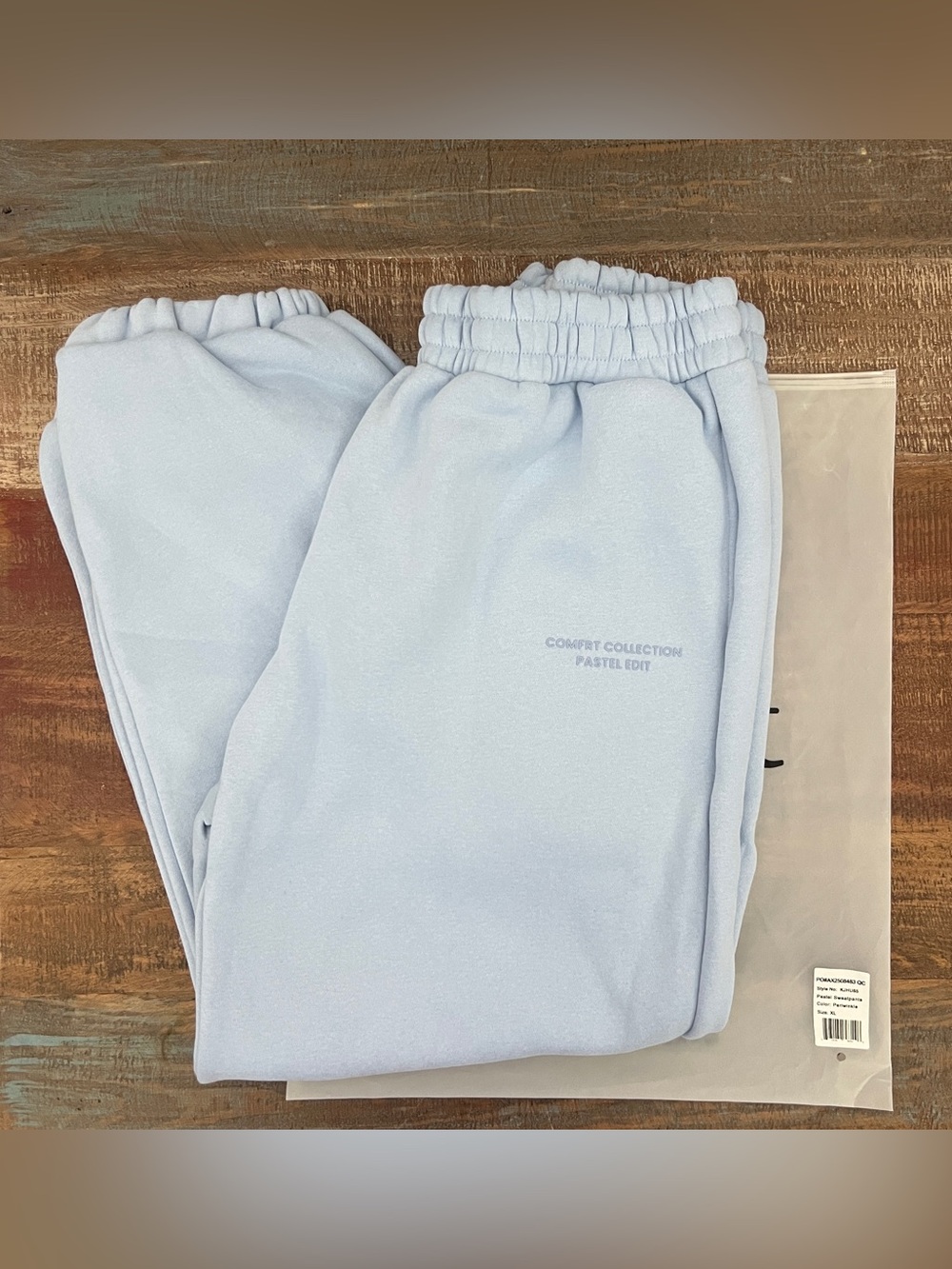 Comfrt Pastel Sweatpants in Periwinkle XL